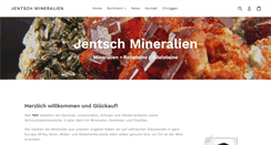 Desktop Screenshot of jentsch-mineralien.com