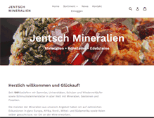 Tablet Screenshot of jentsch-mineralien.com